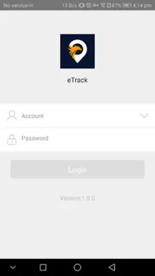 eTrack android App screenshot 2